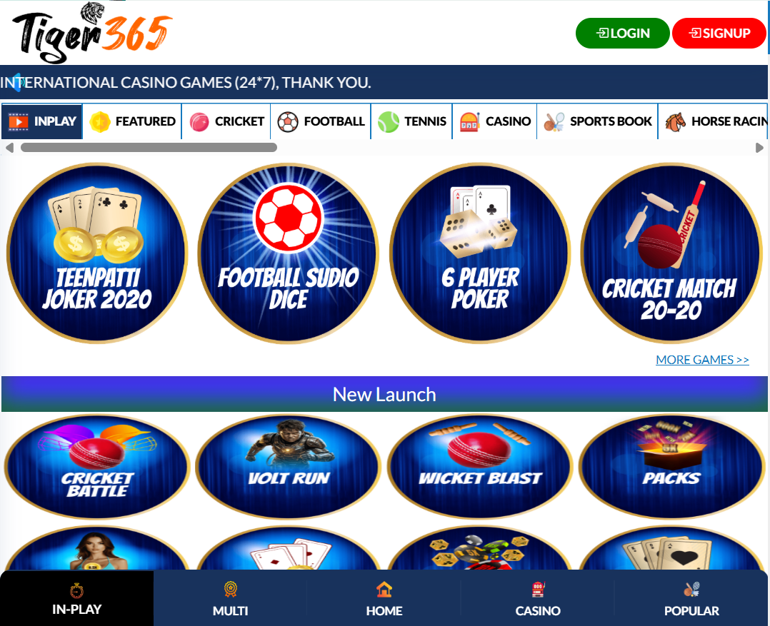 TigerClub365 - Official Betting Exchange India